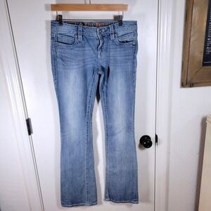 Rock Revival Luna Bootcut Jeans Size 29 Light Wash Low Rise Flattering Fit